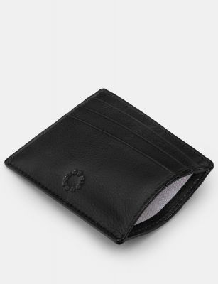 Yoshi Slim Leather Card Holder Black #4