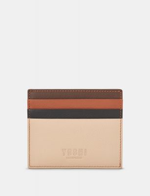Yoshi Frappe Multi Leather Wooster Card Holder Multi Colour