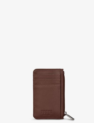 Yoshi Bookworm Brown Leather Morton Card Holder #2