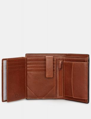 Yoshi Extra Capacity Traditional Leather Wallet Brown #3