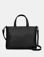 Yoshi Hampton Leather Multiway Grab Bag Black
