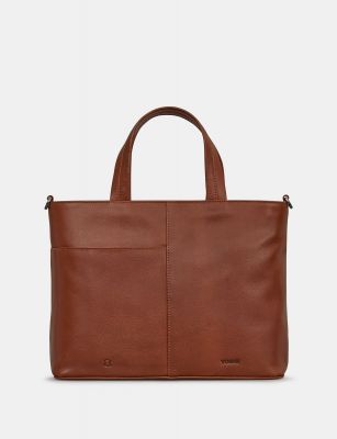 Yoshi Hampton Leather Multiway Grab Bag Brown #3