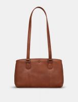Yoshi Ealing Leather Shoulder Bag Brown
