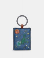 Yoshi Lost In Space Leather Keyring Blue