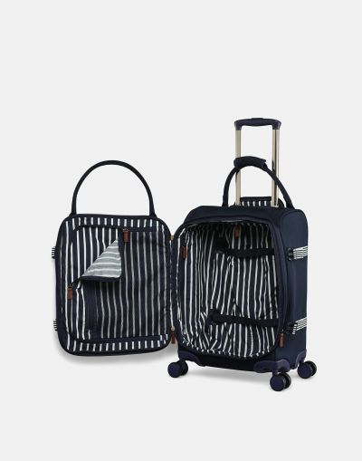 Joules Coast Travel Cabin Trolley Case in Navy #4