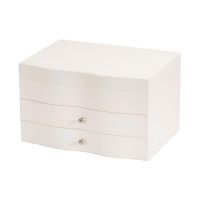 Mele & Co Alexis White Painted Finish Jewellery Case