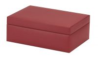 Mele & Co Olivia Fiery Red Bonded Leather Jewellery Case