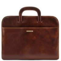 Tuscany Leather Sorrento Brown Document Leather briefcase