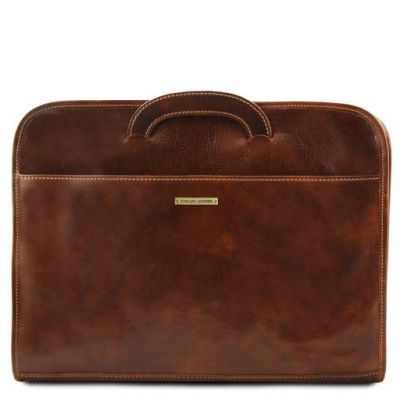 Tuscany Leather Sorrento Honey Document Leather briefcase #7
