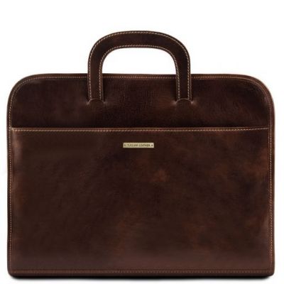 Tuscany Leather Sorrento Honey Document Leather briefcase #4