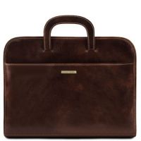 Tuscany Leather Sorrento Dark Brown Document Leather briefcase
