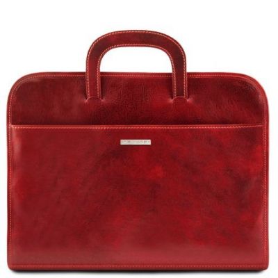 Tuscany Leather Sorrento Red Document Leather briefcase #1