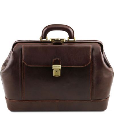Tuscany Leather Leonardo Dark Brown Exclusive Leather Doctor Bag #1