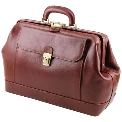 Tuscany Leather Leonardo Brown Exclusive Leather Doctor Bag #10