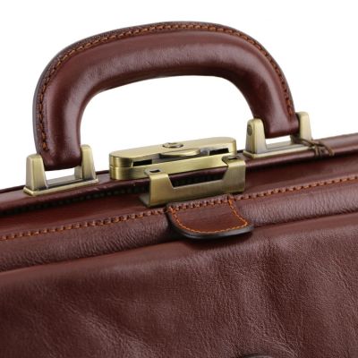 Tuscany Leather Leonardo Dark Brown Exclusive Leather Doctor Bag #11