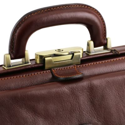 Tuscany Leather Leonardo Dark Brown Exclusive Leather Doctor Bag #9