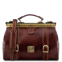 Tuscany Leather Monalisa Brown Doctor Gladstone Leather Bag