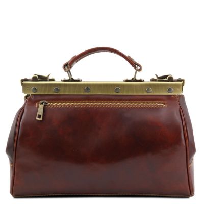 Tuscany Leather Monalisa Honey Doctor Gladstone Leather Bag #8