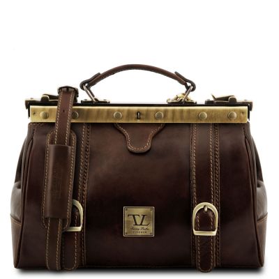 Tuscany Leather Monalisa Dark Brown Doctor Gladstone Leather Bag #1