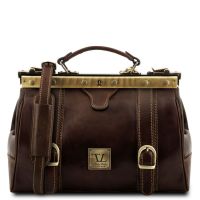 Tuscany Leather Monalisa Dark Brown Doctor Gladstone Leather Bag