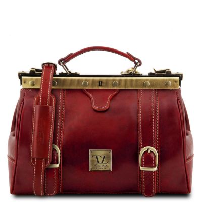 Tuscany Leather Monalisa Red Doctor Gladstone Leather Bag #1