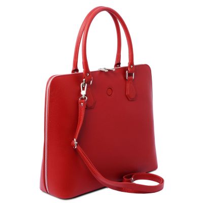 Tuscany Leather Magnolia Red Business Bag #9