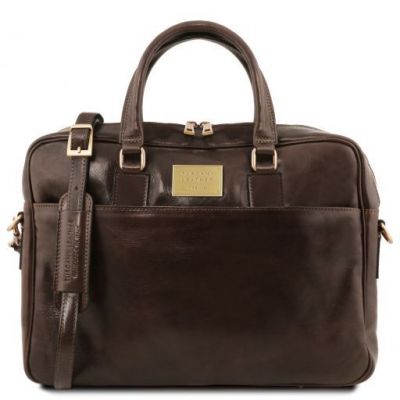 Tuscany Leather Urbino Brown Leather Laptop Briefcase #4