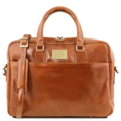Tuscany Leather Urbino Brown Leather Laptop Briefcase #5