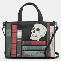 Yoshi Shakespeare Bookworm Black Leather Multiway Grab Bag