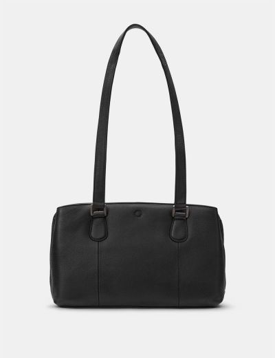 Yoshi Ealing Leather Shoulder Handbag Black